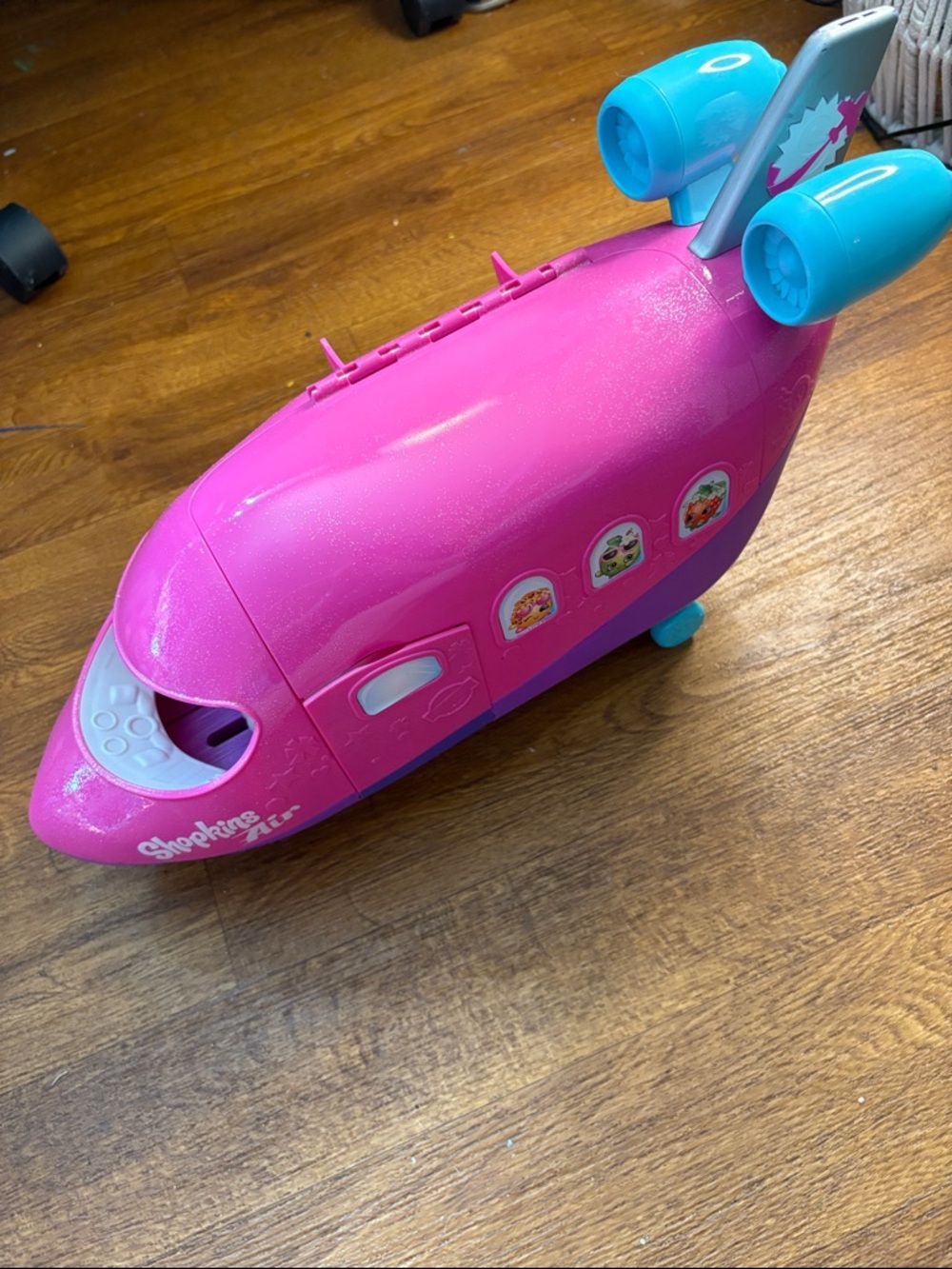 Shopkins Air Pink Glitterly Airplane Playset.